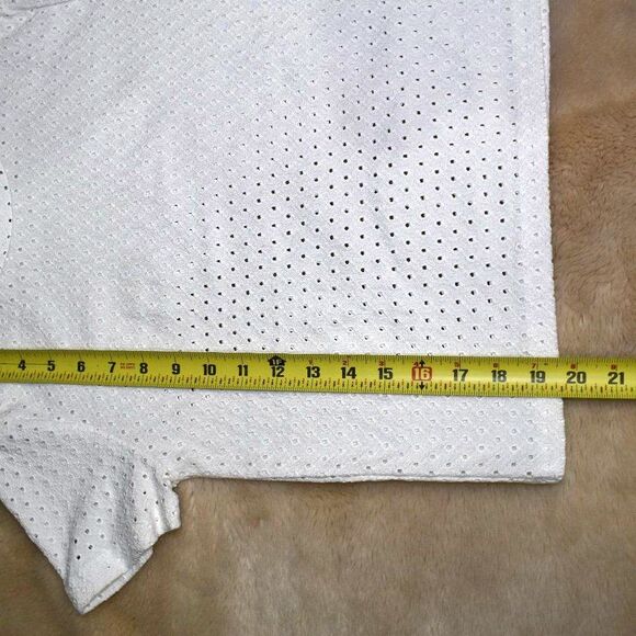 Zara White Short Sleeve Blouse Size Medium Minimalist Chic Summer Top - Picture 12 of 14